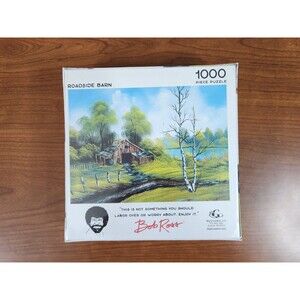 Big G Creative Bob Ross Roadside Barn 1000 Piece Jigsaw Puzzle Brand New